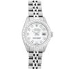 Image 2 : Rolex Ladies Stainless Steel White Diamond Oyster Perpetual Datejust Wristwatch
