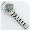 Image 6 : Rolex Ladies Stainless Steel Green Diamond Oyster Perpetual Datejust Wristwatch