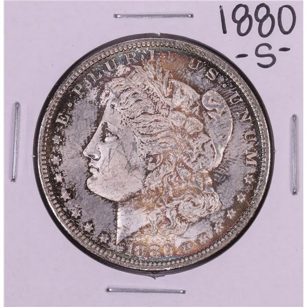 1880-S $1 Morgan Silver Dollar Coin Nice Toning