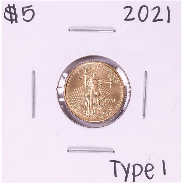 2021 Type 1 $5 American Gold Eagle Coin