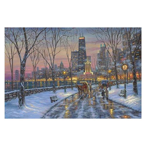 Robert Finale "Chicago Skyline" Limited Edition Giclee On Canvas
