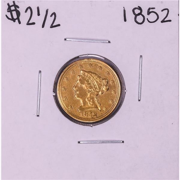 1852 $2 1/2 Liberty Head Quarter Eagle Gold Coin