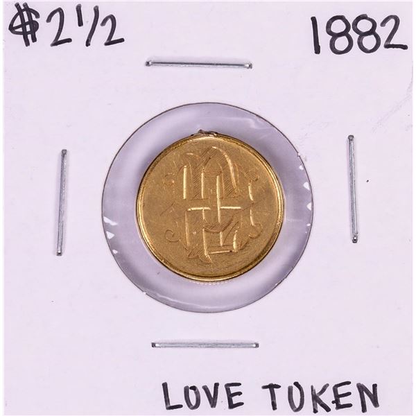 1882 $2 1/2 Liberty Head Quarter Eagle Gold Love Token Coin