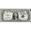 Image 1 : 1935E $1 Silver Certificate Multiple Gutter Fold Error Note
