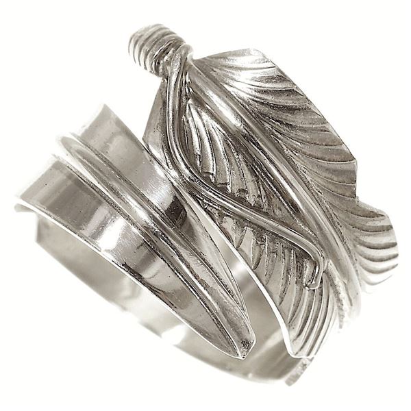 Navajo Sterling Feather Wrap Around Ring