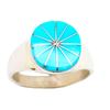 Image 2 : Zuni Sleeping Beauty Turquoise Ring Size 8
