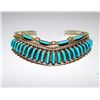 Image 2 : Zuni Turquoise Needlepoint Cuff Bracelet