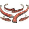 Image 1 : Vintage Navajo Coral Inlay Necklace Cuff Earrings Set