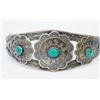 Image 1 : Navajo Fred Harvey Era Sterling Turquoise Cuff