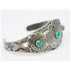 Image 4 : Navajo Fred Harvey Era Sterling Turquoise Cuff