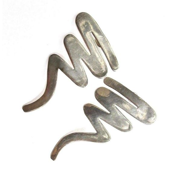 MOD Taxco Mexico Zig Zag Statement Post Earrings 925