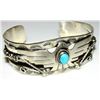 Image 1 : Navajo Thunderbird Cuff Bracelet Sterling Sleeping