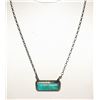 Image 6 : Navajo Royston Turquoise Bar Necklace Sterling Silver
