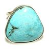 Image 1 : Huge Navajo Dry Creek Turquoise Ring Sz 8 Sterling