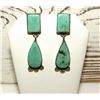 Image 3 : Navajo Royston Turquoise Sterling Silver Dangle