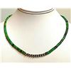 Image 2 : Navajo Rolled Turquoise Heishi Choker Necklace & Navajo