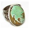 Image 1 : Native American Royston Turquoise Ring Sz 8 Sterling
