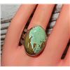 Image 5 : Native American Royston Turquoise Ring Sz 8 Sterling