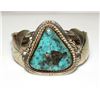 Image 2 : VTG Massive Navajo Kingman Turquoise Cuff Bracelet