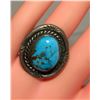Image 5 : Old Pawn Navajo Ring Size 10 Sterling Silver Kingman