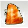 Image 2 : Native American Orange Spiny Oyster Ring Sz 9 San