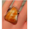 Image 5 : Native American Orange Spiny Oyster Ring Sz 9 San