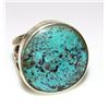 Image 1 : Huge Navajo Stormy Mountain Turquoise Ring Sz 10
