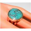 Image 5 : Huge Navajo Stormy Mountain Turquoise Ring Sz 10