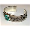Image 4 : Navajo Gem Grade Royston Tufa Cast Sterling Stars Cuff
