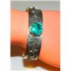 Image 7 : Navajo Gem Grade Royston Tufa Cast Sterling Stars Cuff