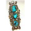 Image 3 : Navajo Kingman Turquoise Statement Ring Size 7.5