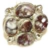 Image 1 : Massive Navajo Wild Horse Cluster Statement Ring Sz 7.5