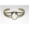 Image 3 : Navajo White Buffalo Bracelet Sterling Silver Native