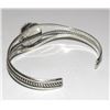 Image 4 : Navajo White Buffalo Bracelet Sterling Silver Native