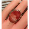 Image 4 : Native American Red Spiny Ring Sz 8 San Felipe Sterling