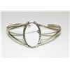 Image 2 : Navajo White Buffalo Bracelet Sterling Silver Native