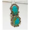 Image 5 : Navajo Royston Turquoise Statement Ring Sz 8 Sterling
