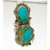 Image 6 : Navajo Royston Turquoise Statement Ring Sz 8 Sterling