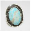 Image 2 : Navajo Dry Creek Turquoise Ring Sz 7 Sterling Silver