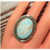 Image 4 : Navajo Dry Creek Turquoise Ring Sz 7 Sterling Silver