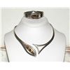 Image 4 : Mexican Taxco MOD Sterling Tiger Eye Collar Necklace &