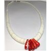 Image 1 : Santo Domingo Heishi Necklace Lupe Lovato White Shell
