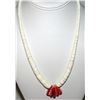 Image 5 : Santo Domingo Heishi Necklace Lupe Lovato White Shell