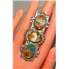 Image 5 : Massive Navajo Orange Spiny Statement Ring Size 8