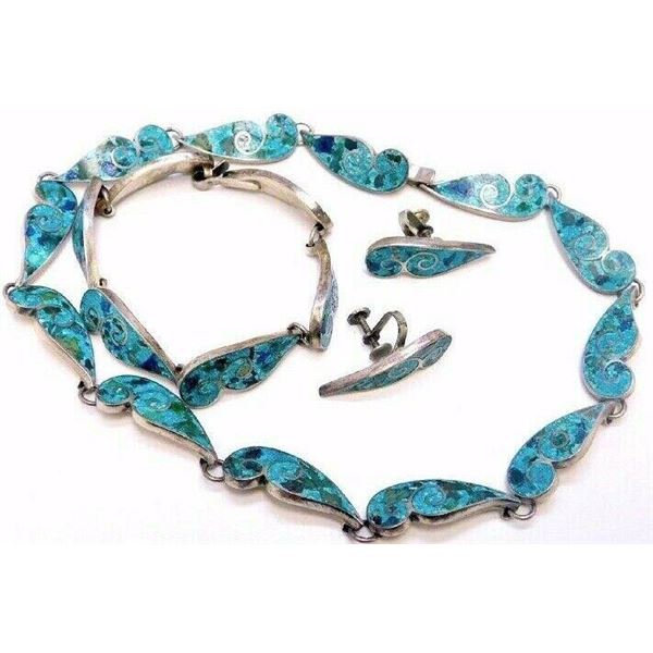 VTG TAXCO Mexico Necklace Bracelet Earrings Set