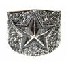 Image 2 : Navajo Tufa Cast Star Ring Sz 10 Kevin Yazzie Native