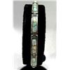 Image 2 : Navajo Opal Link Bracelet Sterling Silver Calvin Begay
