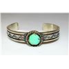 Image 1 : Navajo Royston Turquoise Sterling Hand Etched Stacker