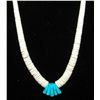 Image 1 : Santo Domingo Heishi Necklace Lupe Lovato White Shell