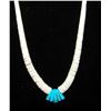 Image 4 : Santo Domingo Heishi Necklace Lupe Lovato White Shell